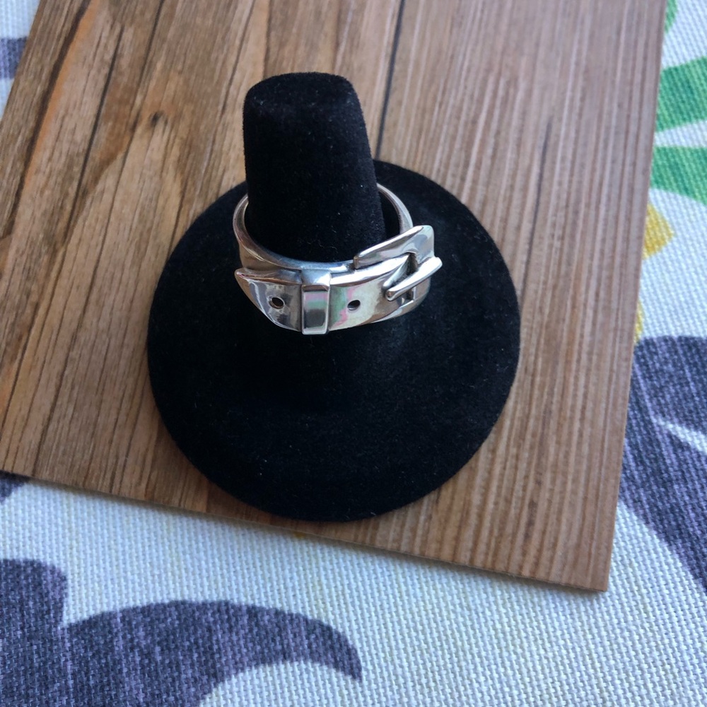 Sterling Silver Buckle Ring - Picture 3 of 16